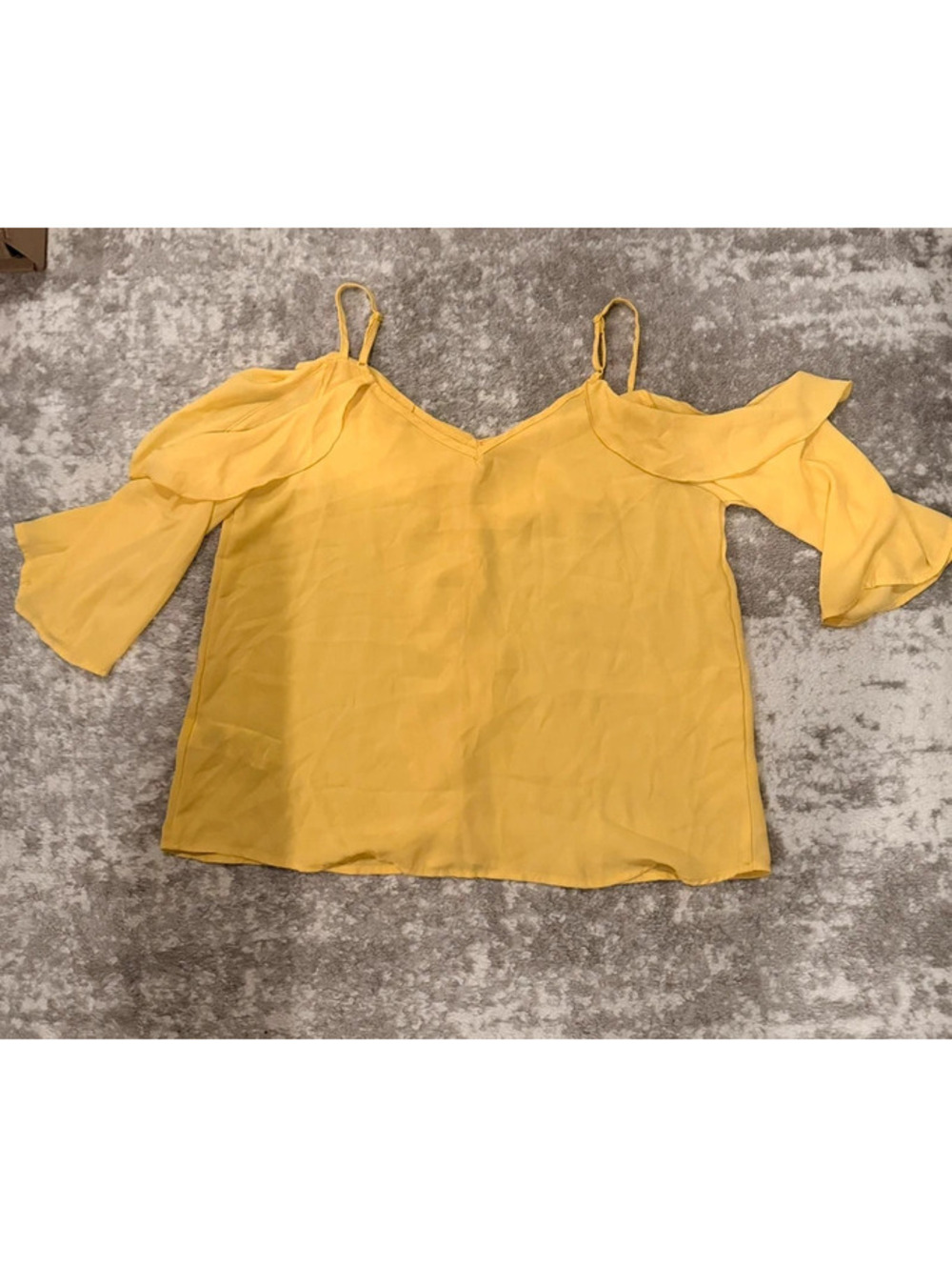 SHEIN yellow blouse